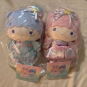 Sanrio Little Twin Stars Kiki and Lala Tanabata Mascot Holding